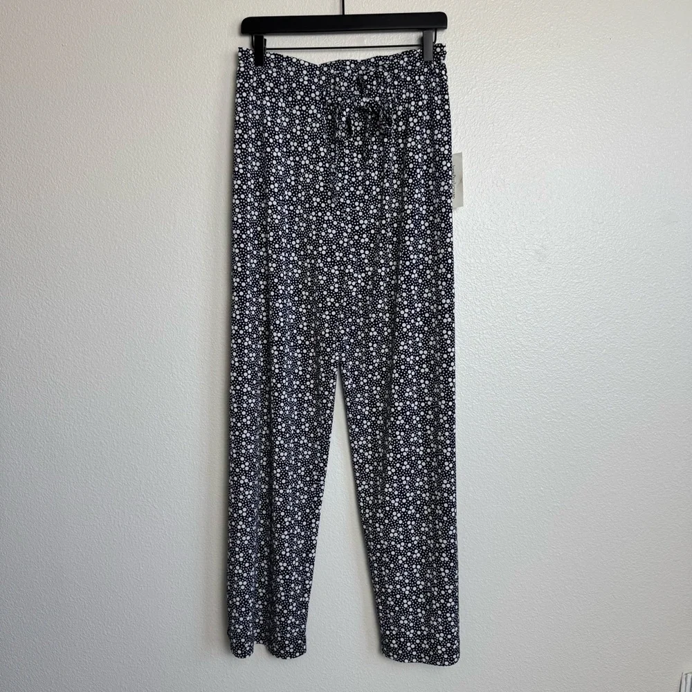 Women’s Polka Dot Blue And White loose Pants Business Casual L